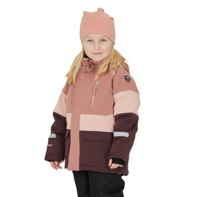 Zigzag Winter Ski Jacket Taylora W-PRO 15,000 (4-Way Stretch, waterproof, windproof) Burlwood pink children’s